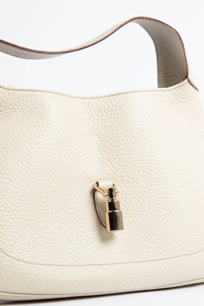 Vintage Gucci Cream Grained Leather Jackie Bag