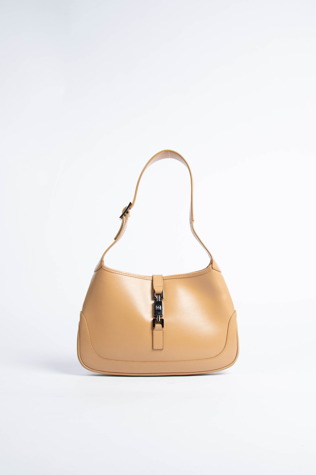 Vintage Gucci Beige Calf Leather Small Jackie Bag