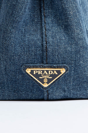 Vintage Prada Denim Canapa Tote Bag