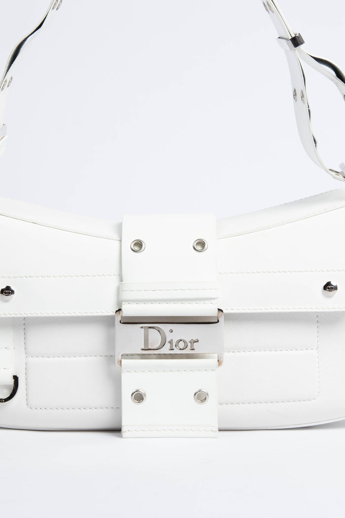 Christian Dior Leather Columbus Shoulder Bag