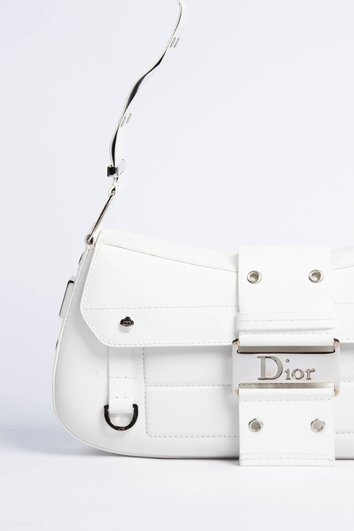 Christian Dior Leather Columbus Shoulder Bag