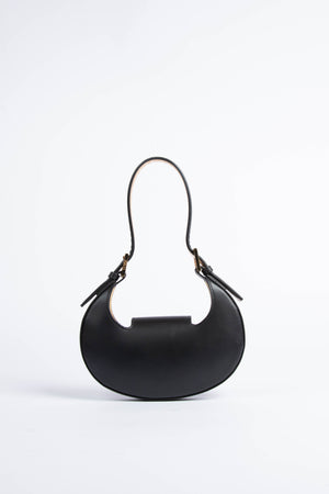 2022 Fendi Black Leather Mini Cookie Bag