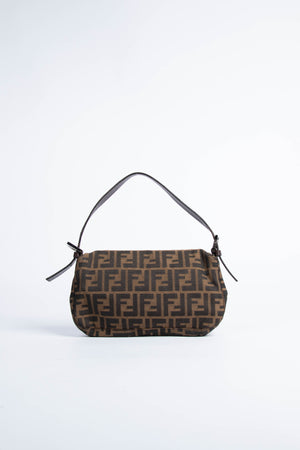 90s Fendi Zucca Baguette Monogram Shoulder Bag