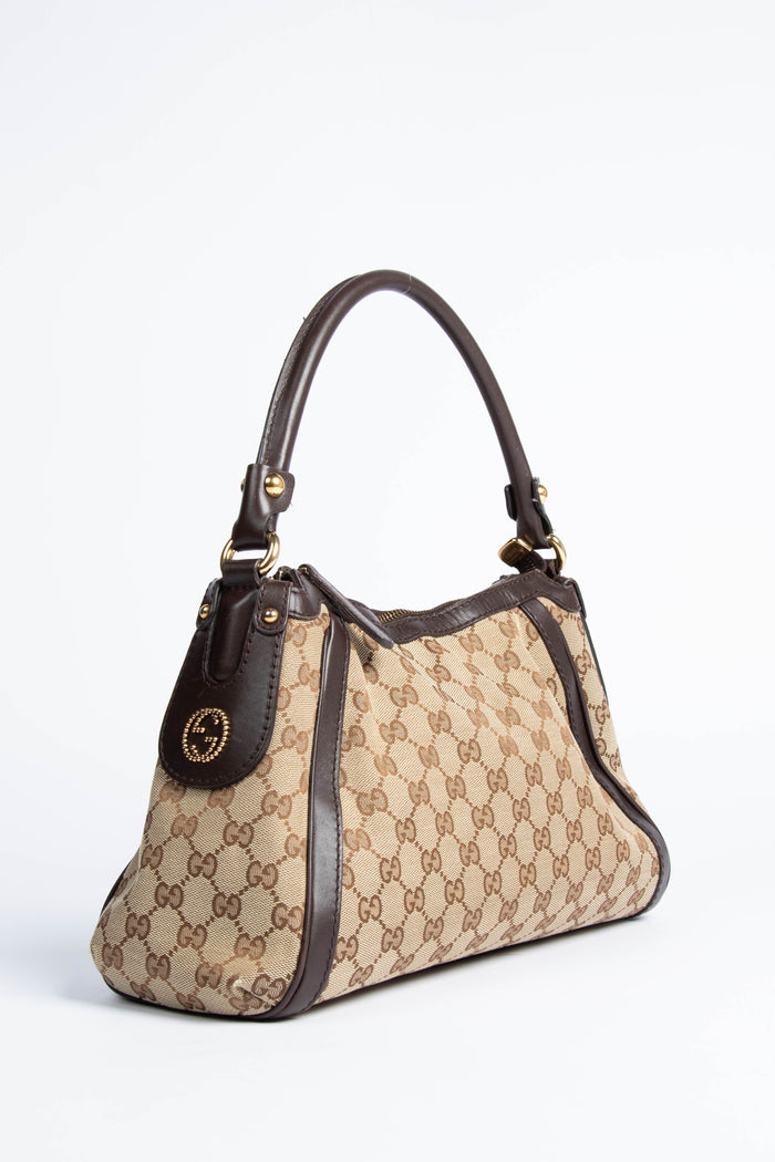 Vintage Gucci Classic GG Monogram Shoulder Bag