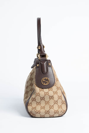 Vintage Gucci Classic GG Monogram Shoulder Bag