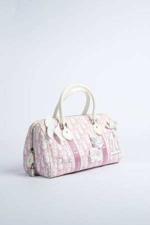 2000s Christian Dior Cherry Blossom Boston Bag