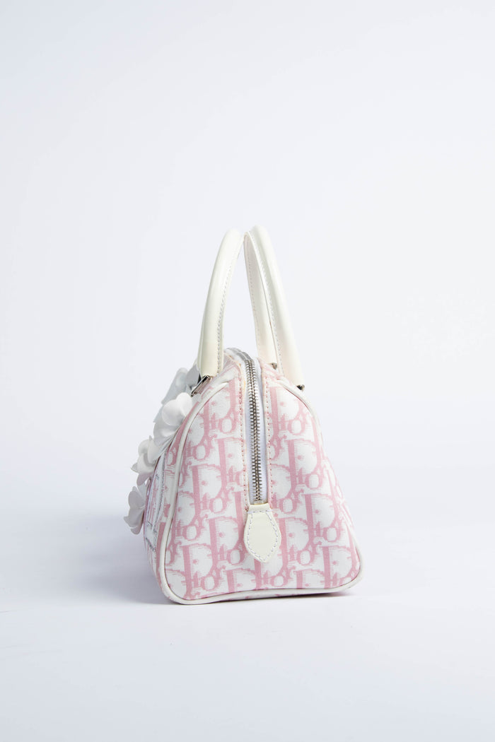 2000s Christian Dior Cherry Blossom Boston Bag