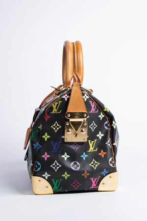 2000s Louis Vuitton x Takashi Murakami Multicolour Monogram Speedy 30 Bag