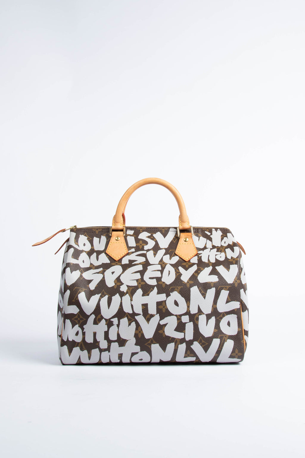 SUPER RARE Louis Vuitton x Stephen Sprouse Grey Graffiti Speedy 30cm