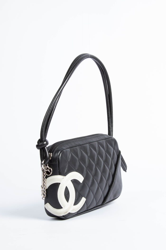 2000s Chanel Rue Cambon Black Shoulder Bag