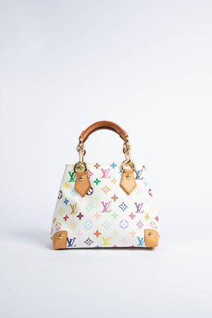 2000s Louis Vuitton x Takashi Murakami Multicolour Monogram Audra Top Handle Bag