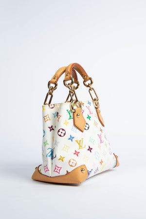 2000s Louis Vuitton x Takashi Murakami Multicolour Monogram Audra Top Handle Bag