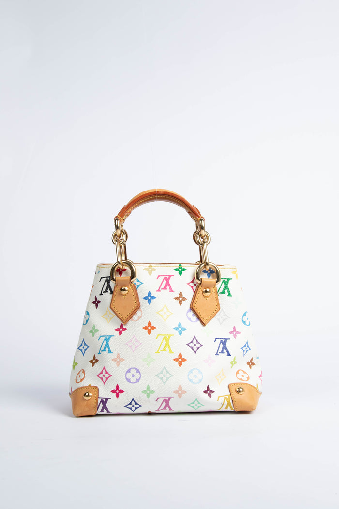 2000s Louis Vuitton x Takashi Murakami Multicolour Monogram Audra Top Handle Bag