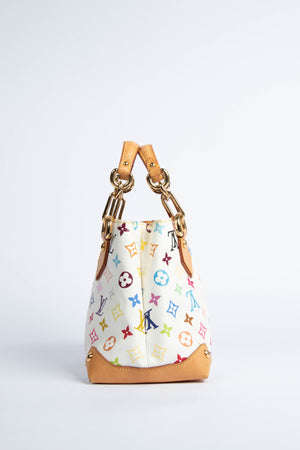 2000s Louis Vuitton x Takashi Murakami Multicolour Monogram Audra Top Handle Bag