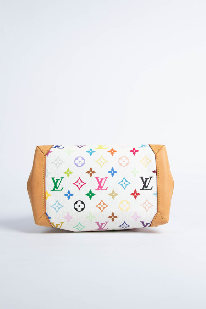 2000s Louis Vuitton x Takashi Murakami Multicolour Monogram Audra Top Handle Bag