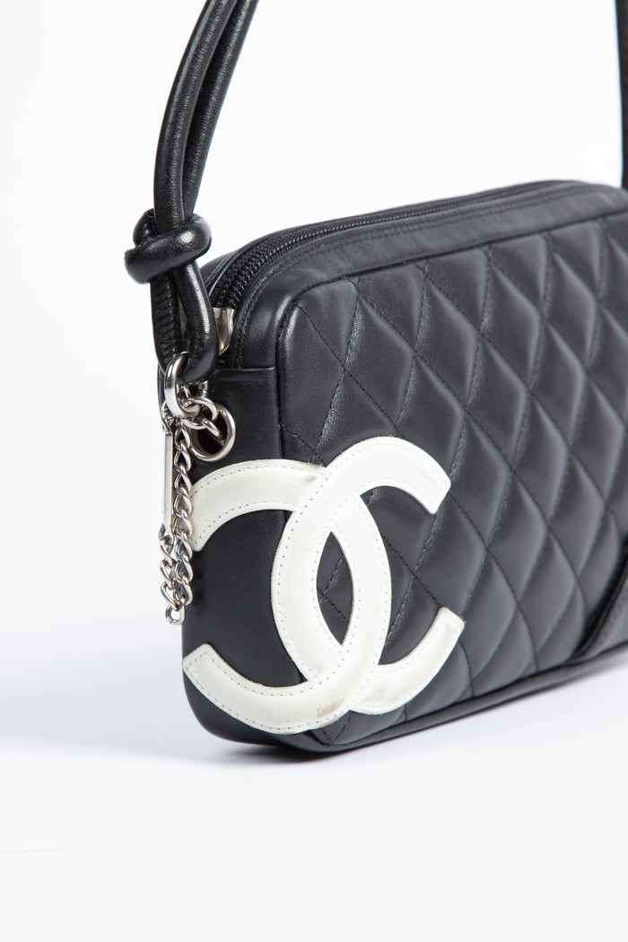 2000s Chanel Rue Cambon Black Shoulder Bag