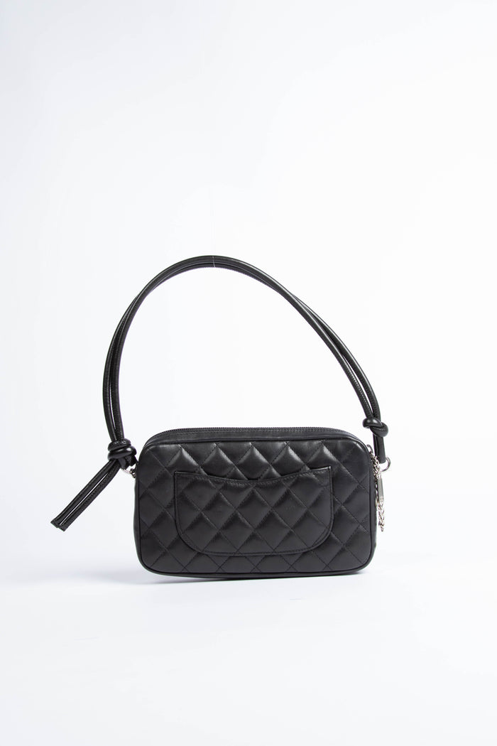 2000s Chanel Rue Cambon Black Shoulder Bag