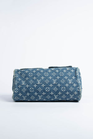 Vintage Louis Vuitton Blue Denim Neo Speedy Bag