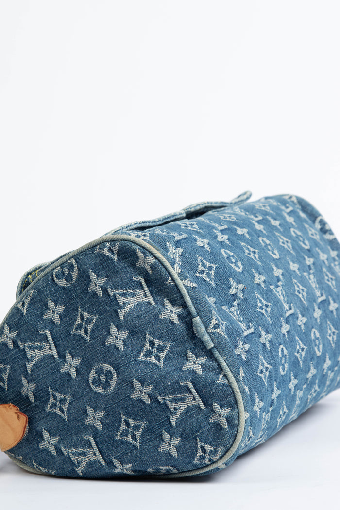 Vintage Louis Vuitton Blue Denim Neo Speedy Bag