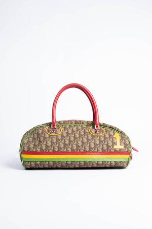 2000s Christian Dior Rasta Monogram Top Handle Bag