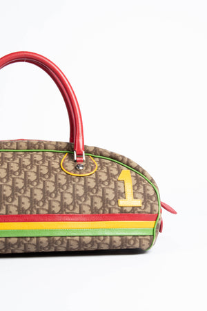 2000s Christian Dior Rasta Monogram Top Handle Bag