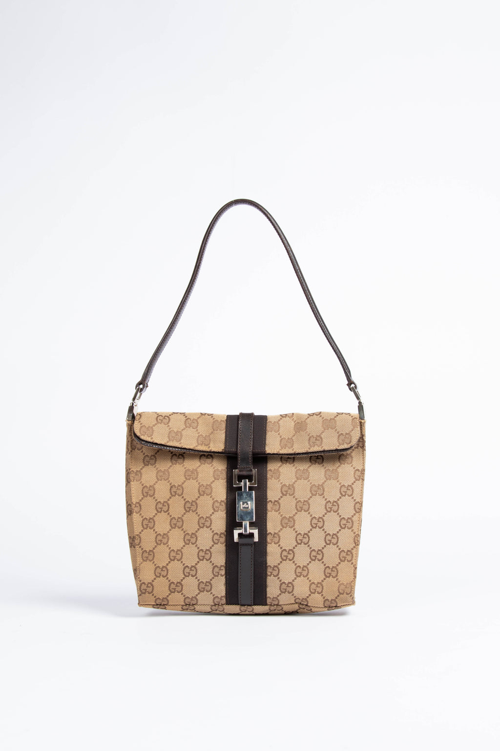 Vintage Gucci GG Canvas Shoulder Bag