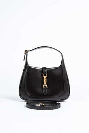 RARE Gucci Black Leather Mini Jackie Bag