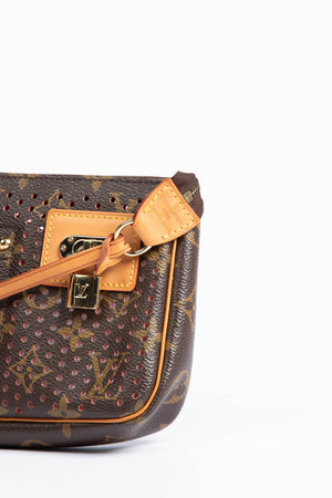 2000s Louis Vuitton Perforated Monogram Pochette Accessoires