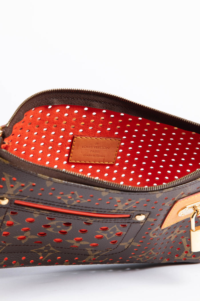 2000s Louis Vuitton Perforated Monogram Pochette Accessoires