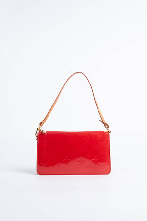 2010s Louis Vuitton Red Lexington Pochette Shoulder Bag