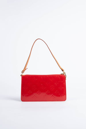 2010s Louis Vuitton Red Lexington Pochette Shoulder Bag