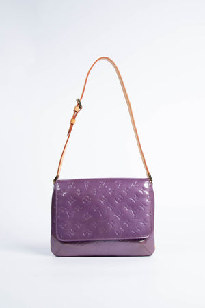 Vintage Louis Vuitton Vernis Purple Thompson Shoulder Bag