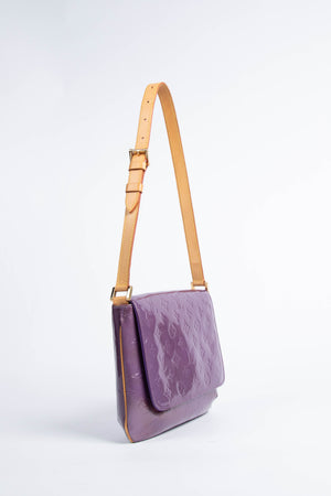 Vintage Louis Vuitton Vernis Purple Thompson Shoulder Bag