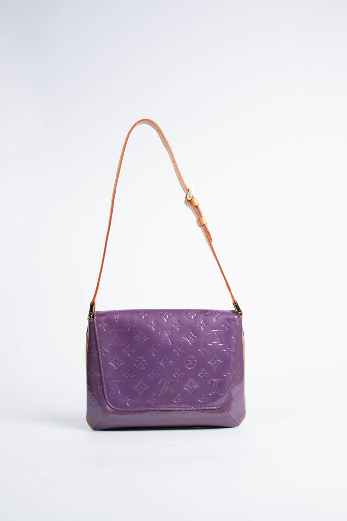 Vintage Louis Vuitton Vernis Purple Thompson Shoulder Bag