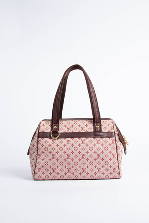 Vintage Louis Vuitton Red Mini Monogram Josephine PM Tote Bag