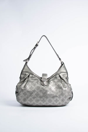 2000s Louis Vuitton Silver Mahina Shoulder Bag