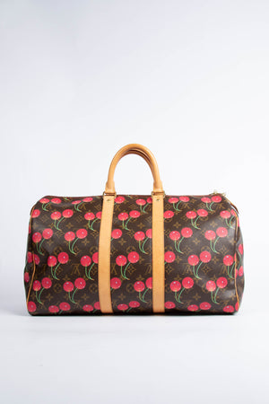 RARE Louis Vuitton x Takashi Murakami Cherry Keepall 45cm