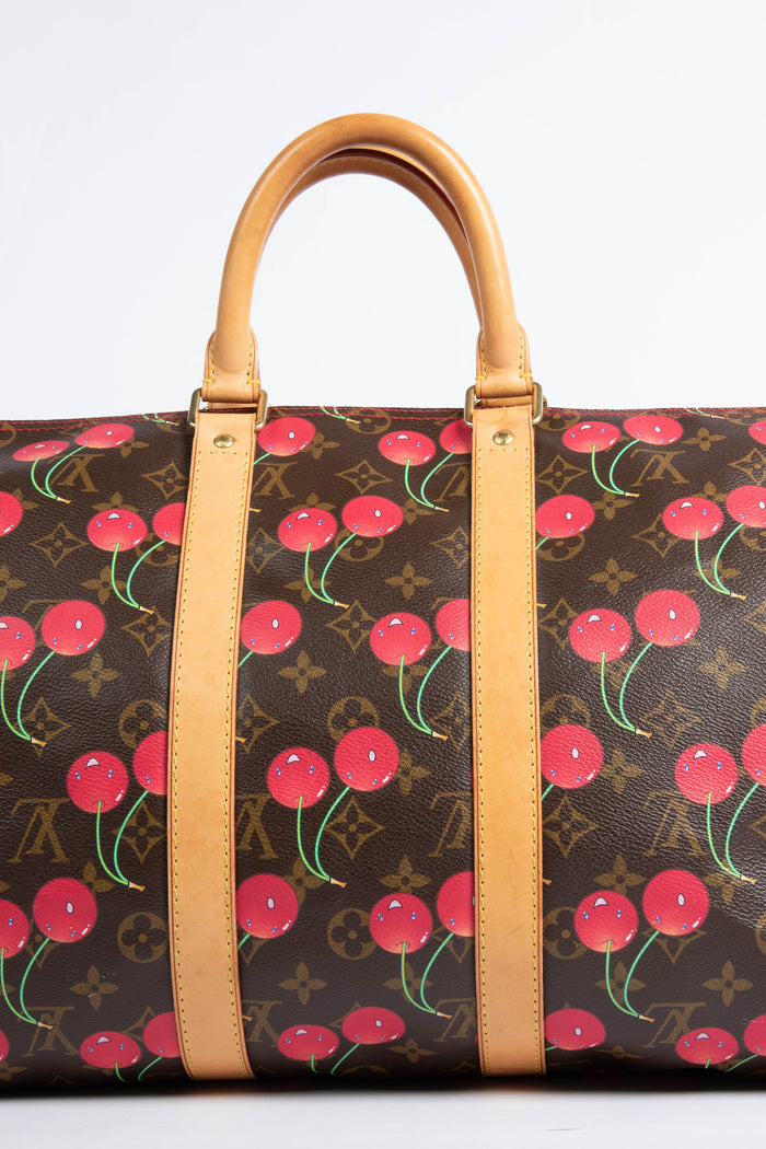 RARE Louis Vuitton x Takashi Murakami Cherry Keepall 45cm