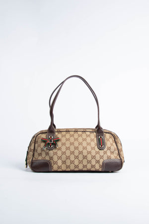 Vintage Gucci GG Monogram Canvas Shoulder Bag