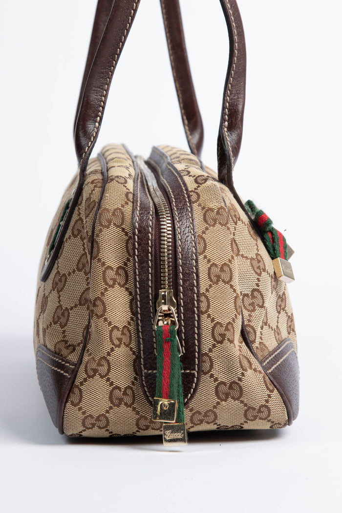 Vintage Gucci GG Monogram Canvas Shoulder Bag