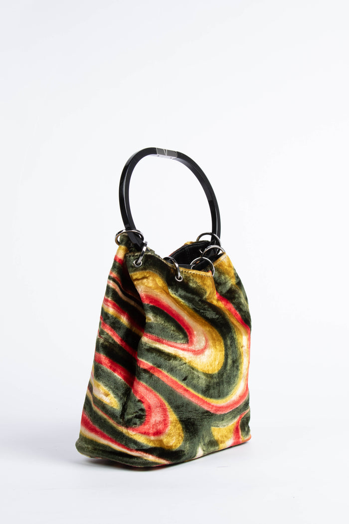 *ARCHIVE RUNWAY PIECE* Vintage Gucci Tom Ford Velvet Swirl Bucket Bag