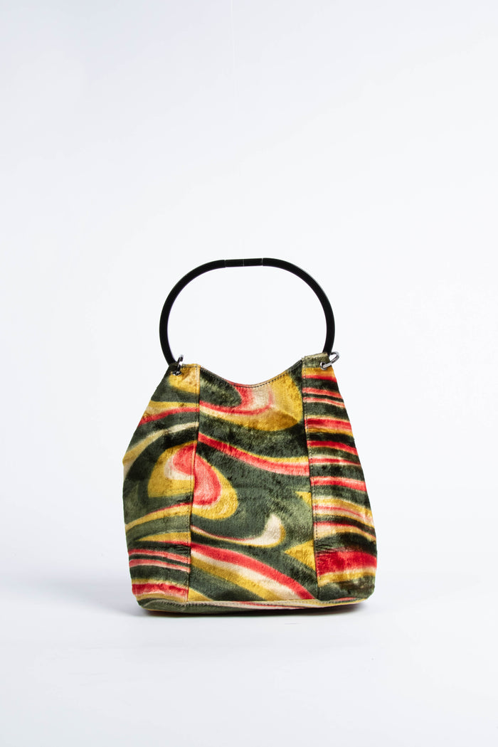 *ARCHIVE RUNWAY PIECE* Vintage Gucci Tom Ford Velvet Swirl Bucket Bag