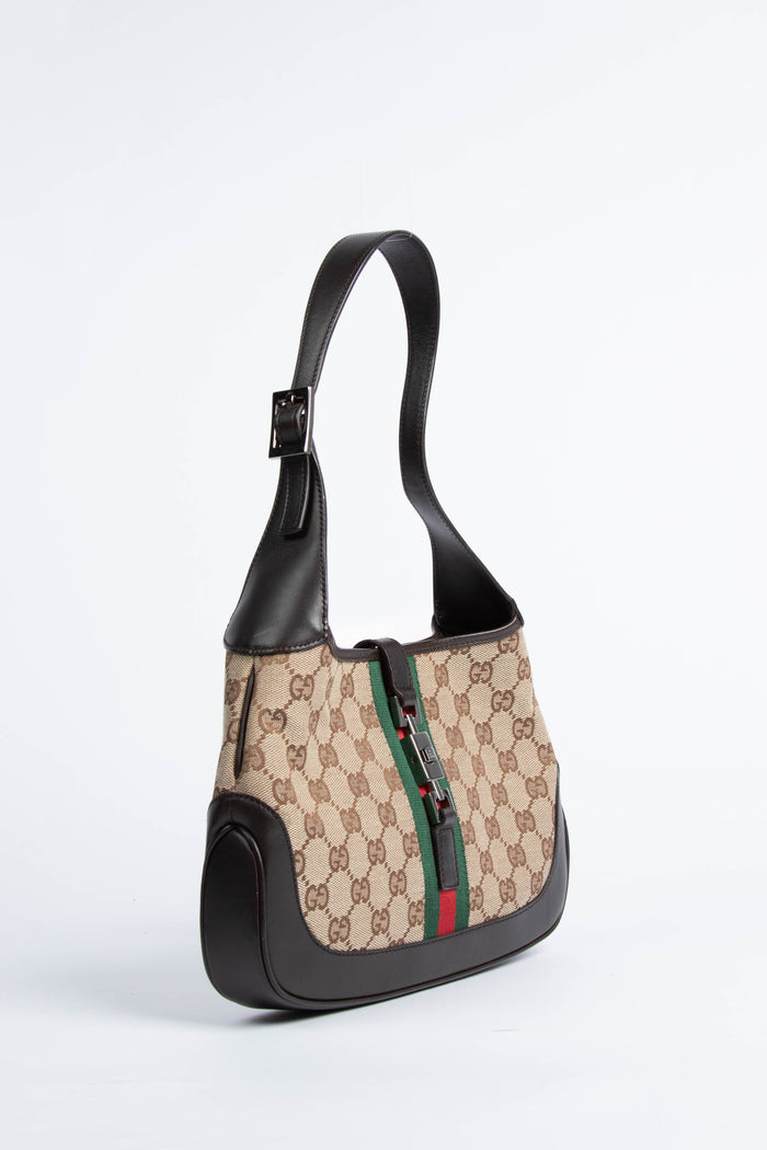 Vintage Gucci Classic GG Monogram Small Jackie Bag