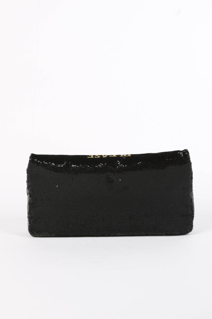 RARE 2017 Chanel Black Paris Cosmopolite 'Dare to Disturb' Flap Bag