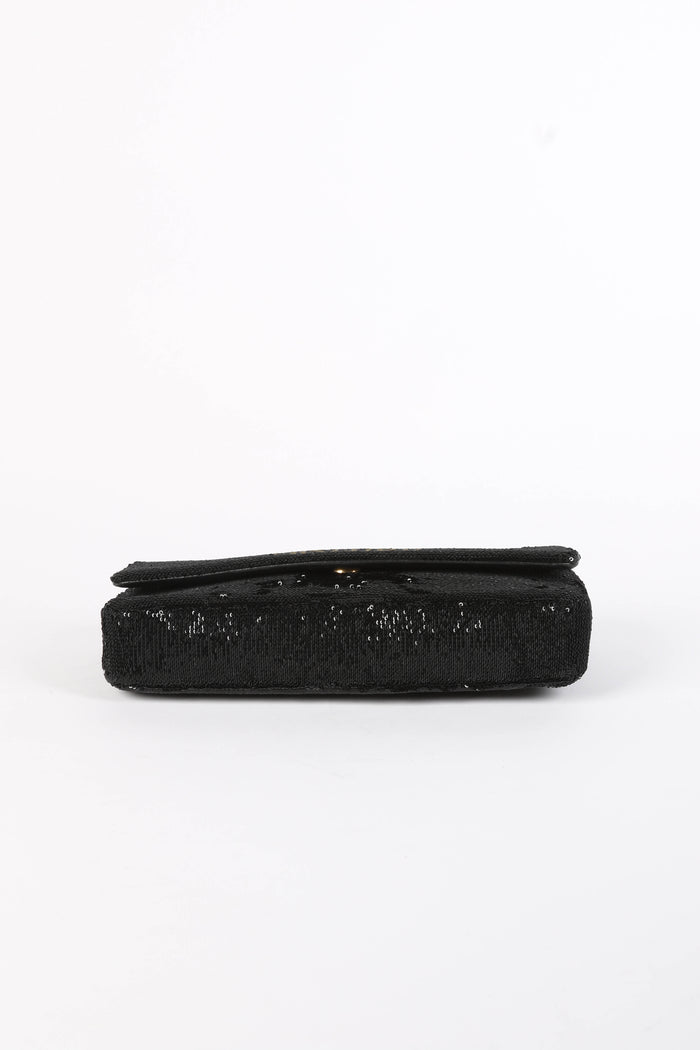 RARE 2017 Chanel Black Paris Cosmopolite 'Dare to Disturb' Flap Bag