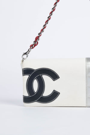 2000s Chanel No.5 Chocolate Bar Shoulder Bag