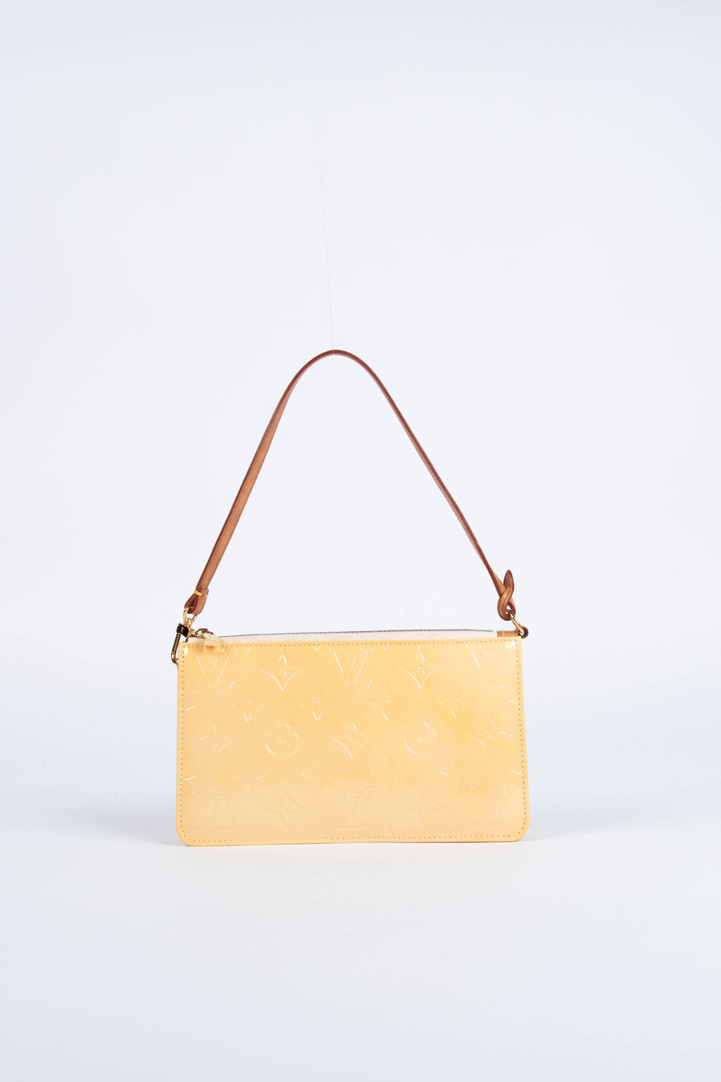 2010s Louis Vuitton Yellow Lexington Pochette Shoulder Bag