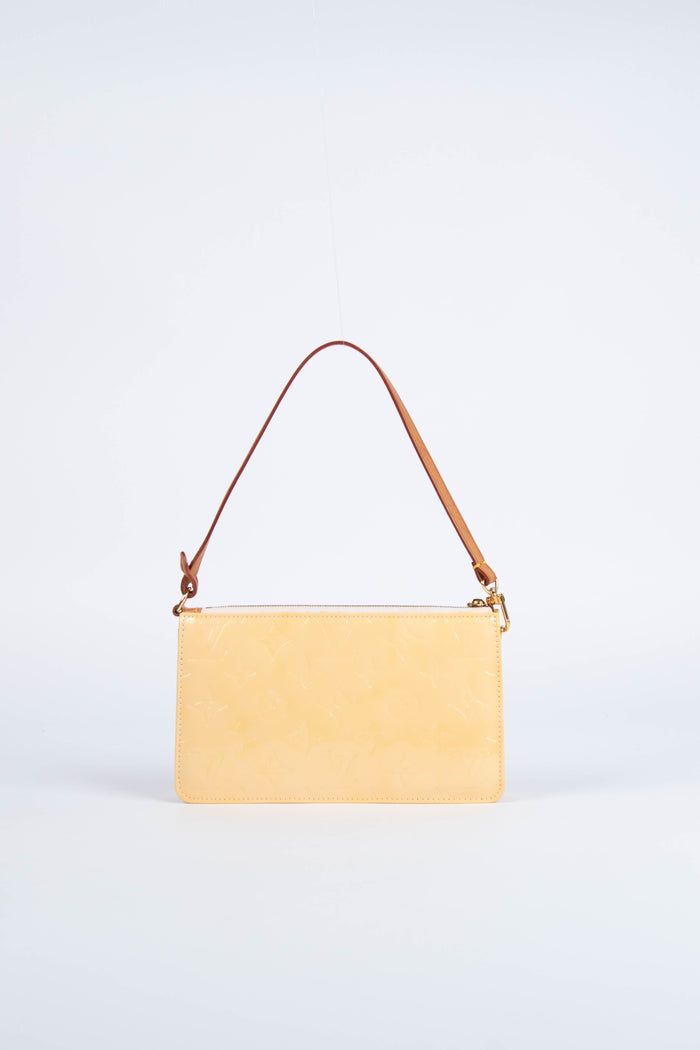 2010s Louis Vuitton Yellow Lexington Pochette Shoulder Bag