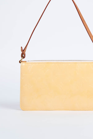 2010s Louis Vuitton Yellow Lexington Pochette Shoulder Bag