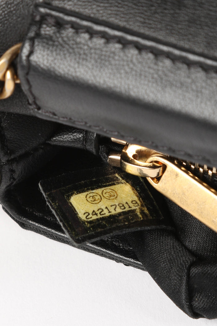 RARE 2017 Chanel Black Paris Cosmopolite 'Dare to Disturb' Flap Bag